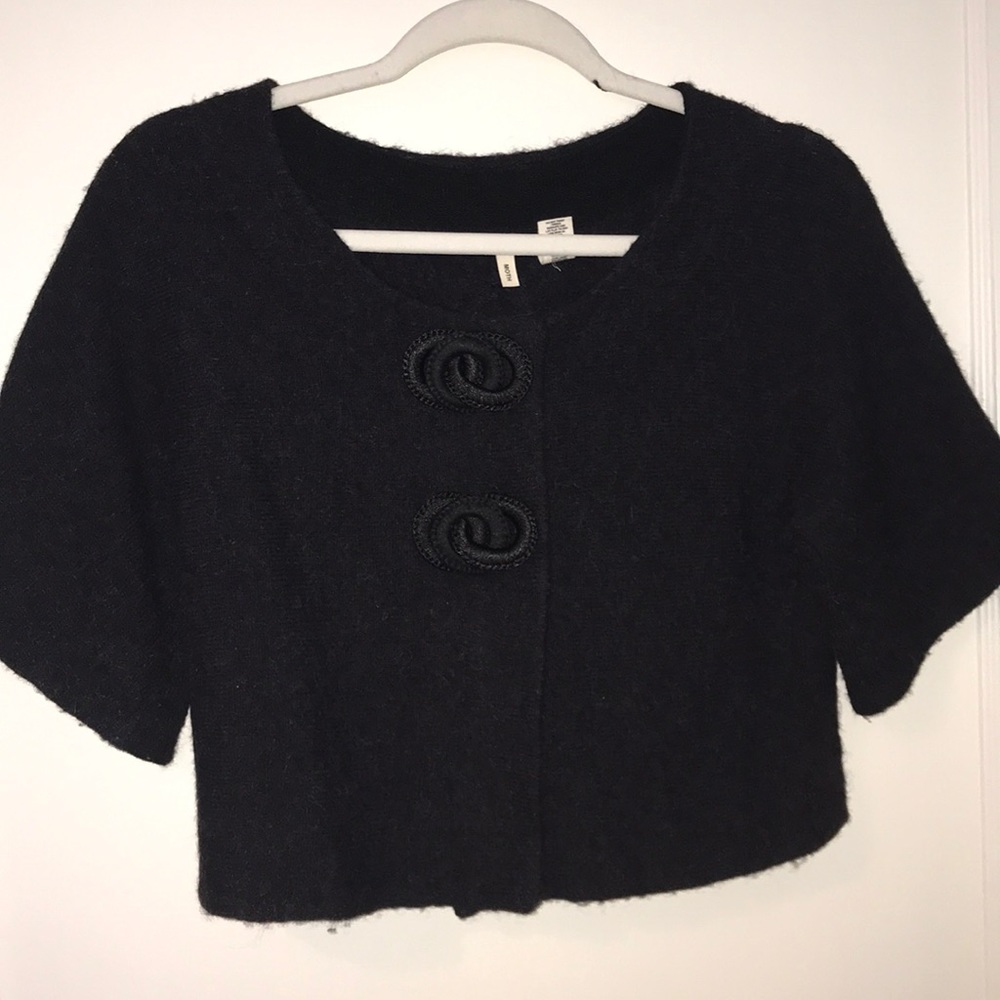 Moth cropped cardigan sweater